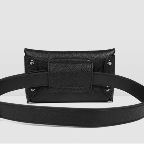 Jo Mercer Hydra Belt Bag Black Leather Accessories - New - Picture 3 of 3